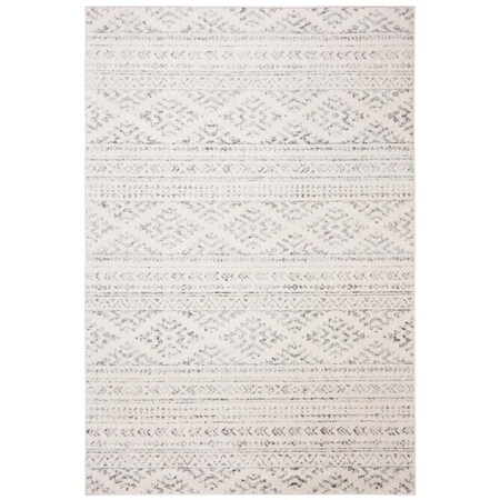 Safavieh 8 x 10 ft. Tulum Power Loomed Rectangle Traditional Area Rug; Ivory & Sage TUL272H-8